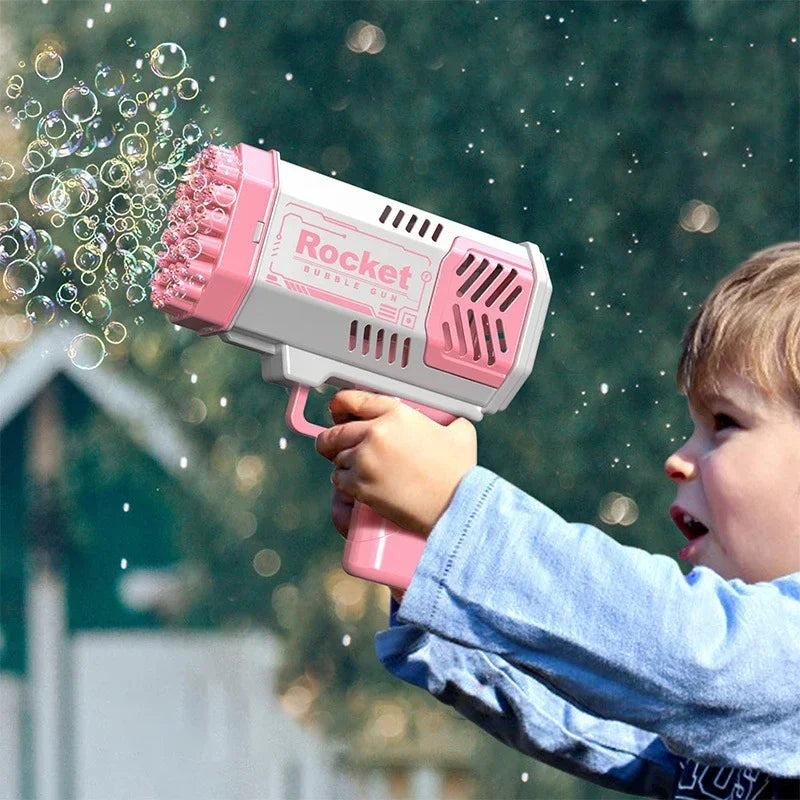 Electric Rocket Bubble Machine